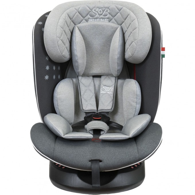 Автокресло группа 0123 (0-36) SWEET BABY FORTUNA 360 SPS ISOFIX Grey 427027