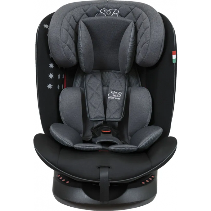 Автокресло поворотное группа 0123 (0-36) SWEET BABY RANGER 360 ISOFIX Black 426723