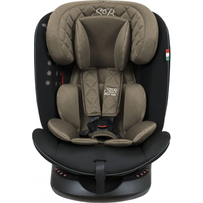 Автокресло поворотное группа 0123 (0-36) SWEET BABY RANGER 360 ISOFIX Brown 426725