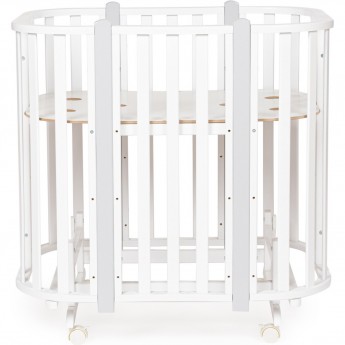 Детская кровать-трансформер SWEET BABY PALERMO 5 в 1 с маятником Bianco/Bianco