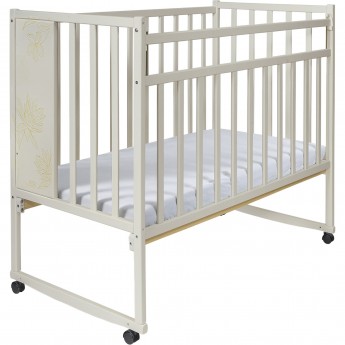 Детская кроватка SWEET BABY ALESSIA Avorio (слоновая кость) колесо-качалка Детская кроватка SWEET BABY ALESSIA Avorio (слоновая кость) колесо-качалка