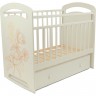 Детская кроватка SWEET BABY ROSA Avorio (слоновая кость) колесо-качалка с ящиком 426698