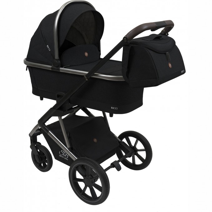 Коляска 2в1 SWEET BABY RICCI Black 426669