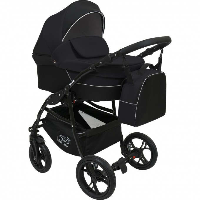 Коляска 2в1 SWEET BABY VITA Black New 426742