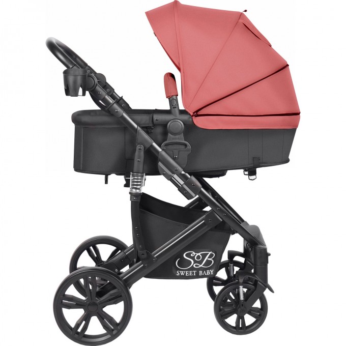Коляска-трансформер 2в1 SWEET BABY COMFORT Black Red 426960