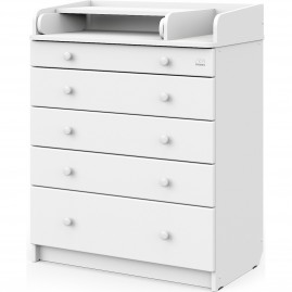 Комод SWEET BABY MARSALA Белый аляска/белый