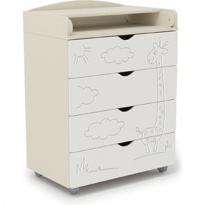 Комод SWEET BABY VENERDI ЖИРАФ Avorio Bianco (слоновая кость+белый) 382036