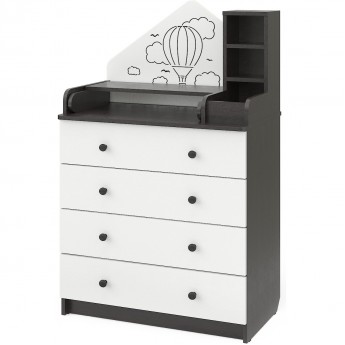 Комод-трансформер SWEET BABY ADRIANO Wenge Bianco (венге-белый)