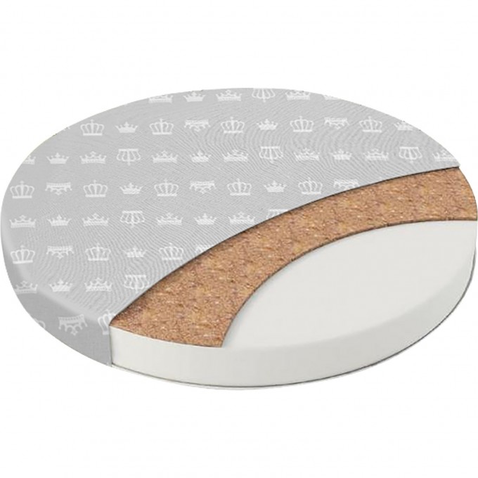 Матрас в кроватку SWEET BABY COCOS COMFORT круглый, (d75 см)10 см (экобязь) 405669