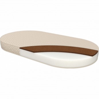 Матрас в кроватку SWEET BABY COCOS DELUXE овальный (р.125x75х10 см)