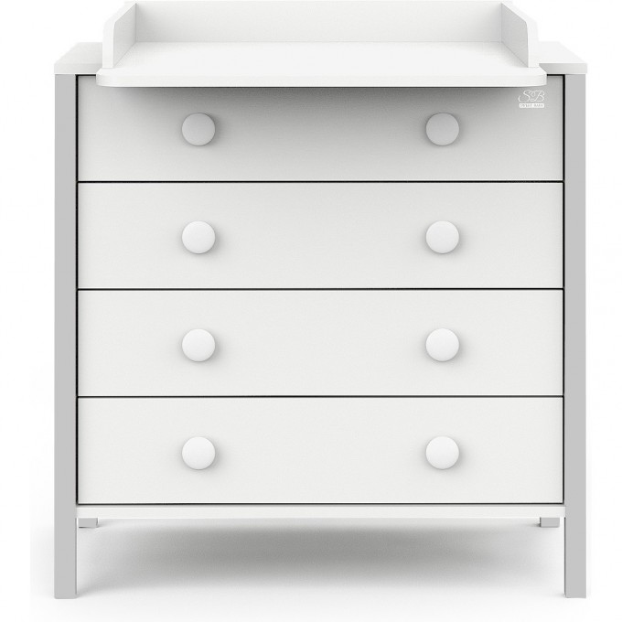 Пеленальный комод SWEET BABY GIOVANNI Bianco/Grigio 426873