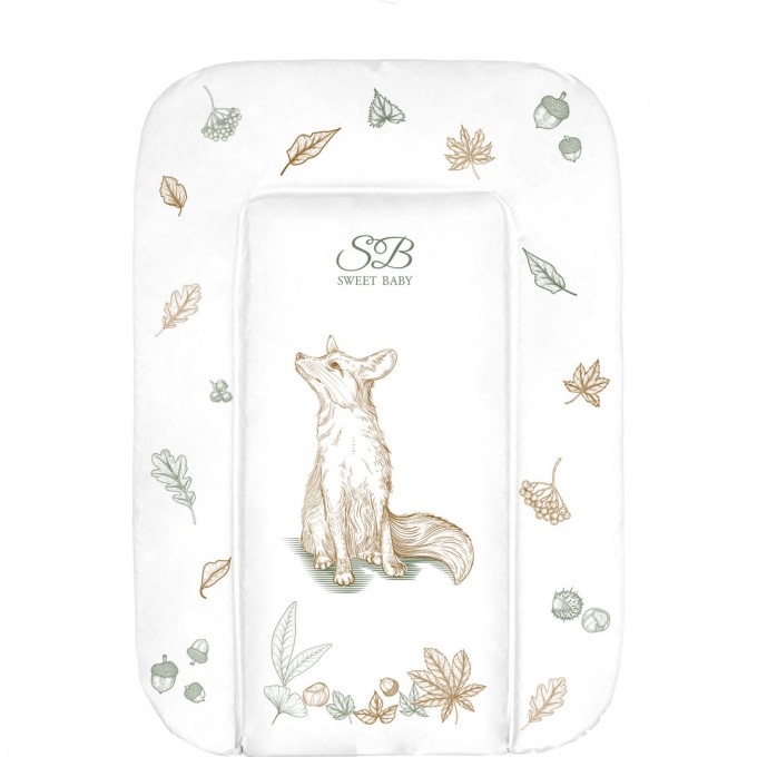 Пеленальный матрасик 48х71 см SWEET BABY FORESTA MAGICA Crema/Arancio (бежевый/оранжевый) 426837