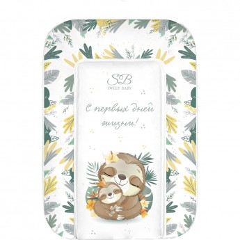 Пеленальный матрасик 48х71 SWEET BABY SWEET BABY FANTASY Grigio (ленивец серый) Пеленальный матрасик 48х71 SWEET BABY SWEET BABY FANTASY Grigio (ленивец серый)