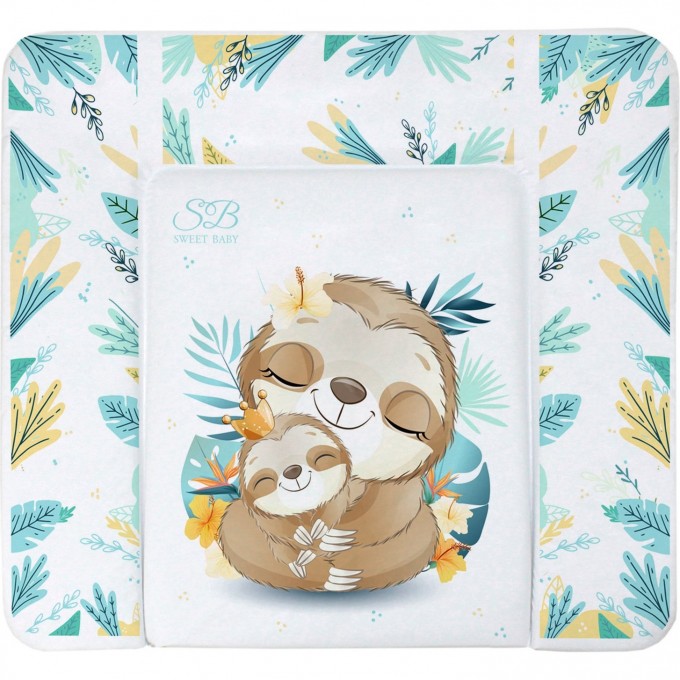 Пеленальный матрасик 80х71 SWEET BABY FANTASY Green (ленивец зеленый) 426842