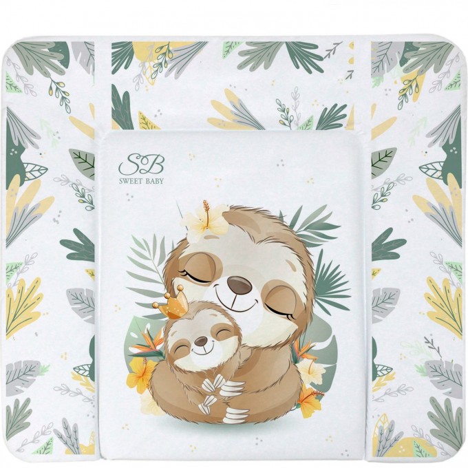 Пеленальный матрасик 80х71 SWEET BABY SWEET BABY FANTASY Grigio (ленивец серый) 426875